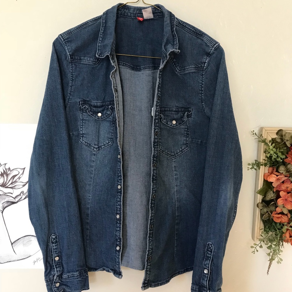 H&M jean shirt